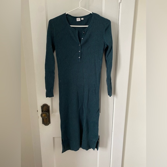 Gap Maternity midi Henley Sweater Dress - Picture 1 of 2